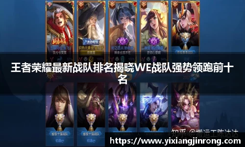 王者荣耀最新战队排名揭晓WE战队强势领跑前十名